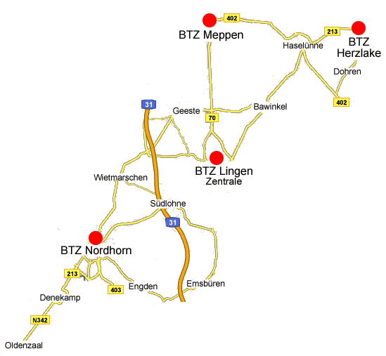 BTZ des Handwerks GmbH - Standorte