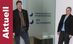 Ein gemeinsames Büro betreiben die Handwerkskammer und das BTZ im NINO HOCHBAU in Nordhorn.